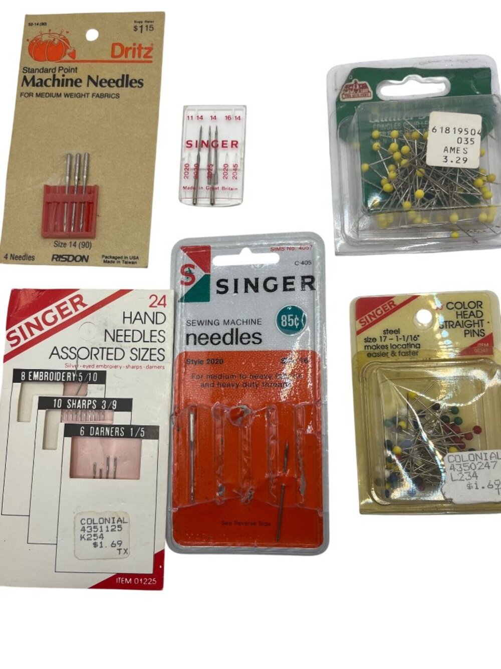 Vintage Singer Sewing & Pin Supplies Bundle A592